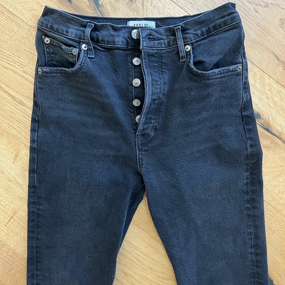 Agolde Riley High Rise Straight Crop - Picture 3 of 6